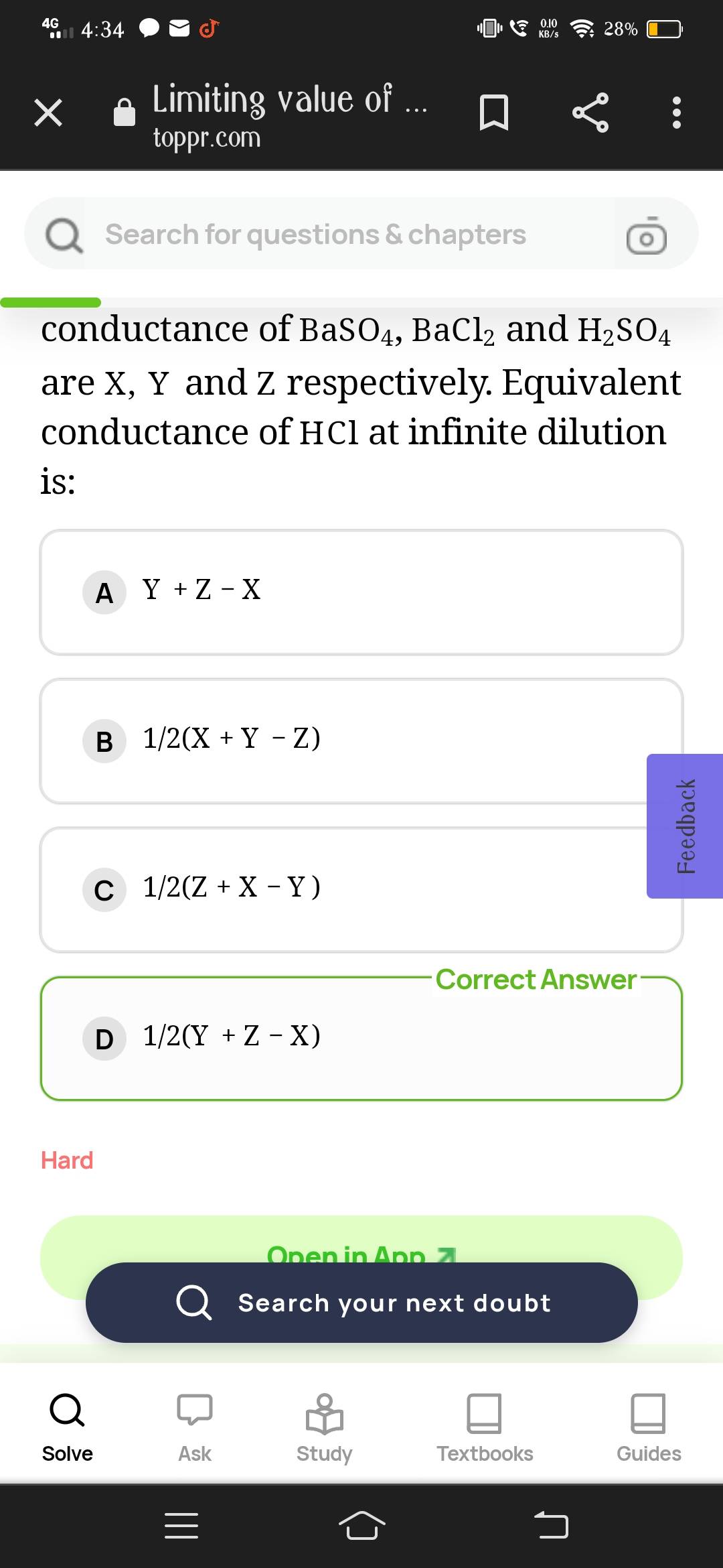 Limiting value of the equivalent conductance of BaSO4,BaCl2 and H2SO4