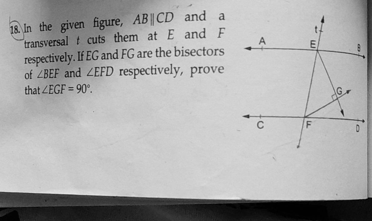 Lines & Angles, Ex-7C - Sarthaks eConnect | Largest Online Education ...