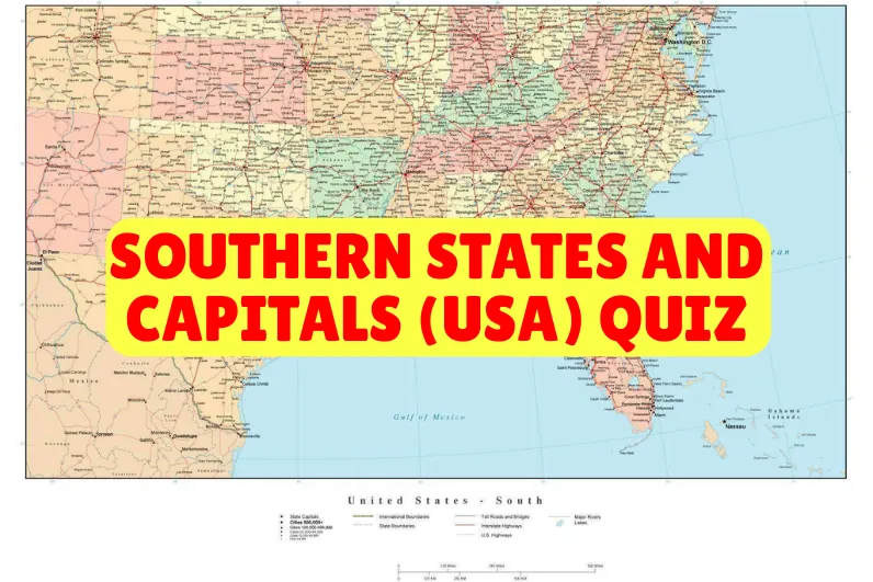 Southern States And Capitals (USA) Quiz